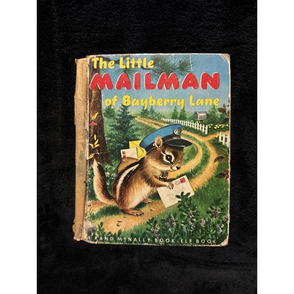 The Little Mailman Of Bayberry Lane (Ian Munn, 1952, 1st Print) Vintage Elf Book